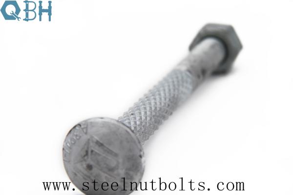 ASTM A394 Diam 3/4-10UNCx9 1/4Lg HDG Carbon Steel Step Bolts A394T-1