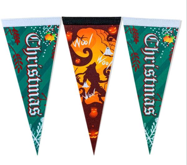 150D Polyester Custom Felt Pennant For Grand Opening Birthday Events