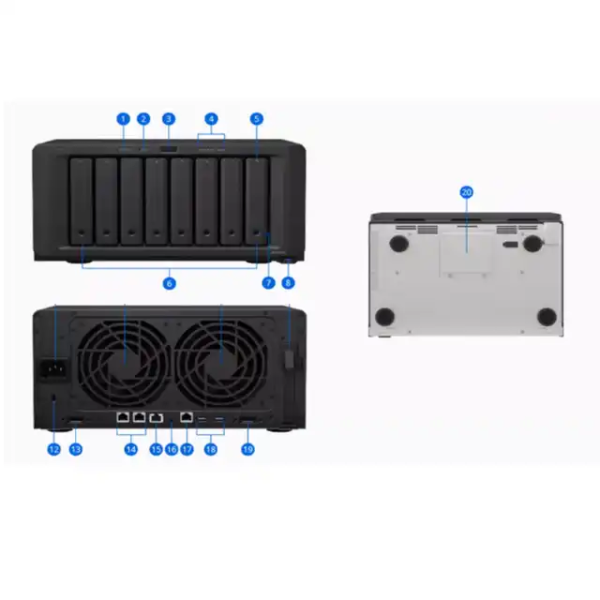 New Original  DS1823xs+ 8-Bay NAS DiskStation  Enterprise 8-bit NAS Disk Array With Good Price