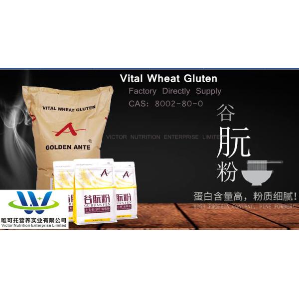 BV Certification GMP Vital Wheat Gluten Food Grade for Bread Improve Your Bread Sales
