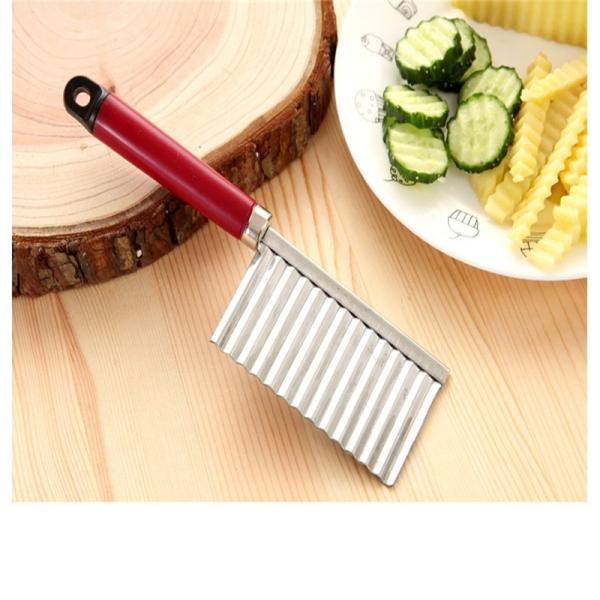 Stainless Steel Crinkle Knife Multifunction Wavy Blade Vegetable Slicer Kitchen Tools