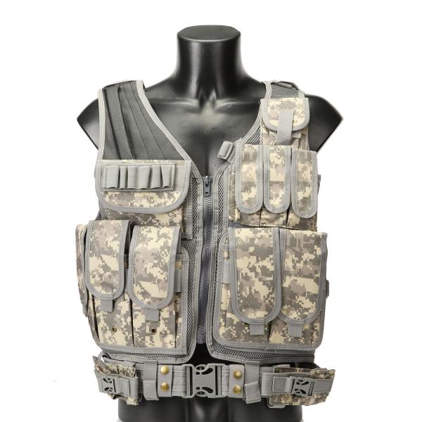 Custom Camouflage  Lightweight Body Armor Tactical Vest Multifunctional Summer Tactical Vest Combat Waistcoat Breathable CS Field Equipment Military Tactical Vest