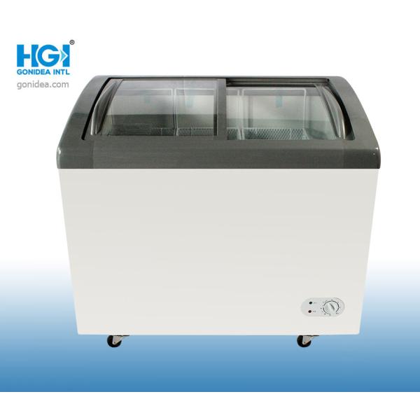 Frigidaire двойной двери замораживателя комода двери продажи фабрики замораживатель стеклянного коммерчески