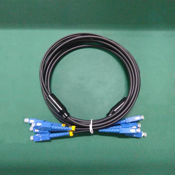 Metal 2core 4core 12core Portable Pre-Terminated TPU Fiber Optic Cable Drum Reel