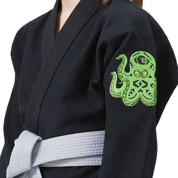 Customized Logo 100% Cotton 350 GSM Pearl Weave Jiu Jitsu Gi BJJ Kimono for Martial Arts Training