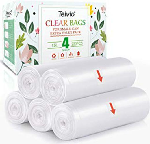 Clear Trash Bags 33 Gallon 100 Count Large Clear Plastic Recycling Garbage Bags 33 x 39 Clear