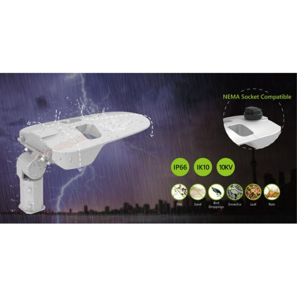 NEMA Socket 160LM/W 10KV Led Street Pole Lamp Aluminum