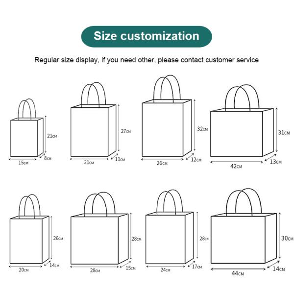 Customized Matte Black Paper Gift Shopping Bag for Retail of Handmade Luxury Items