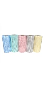 Eco Friendly Kitchen Cleaning Towels Nonwoven Dish Cloth Roll Disposable Washable Kitchen Cloths