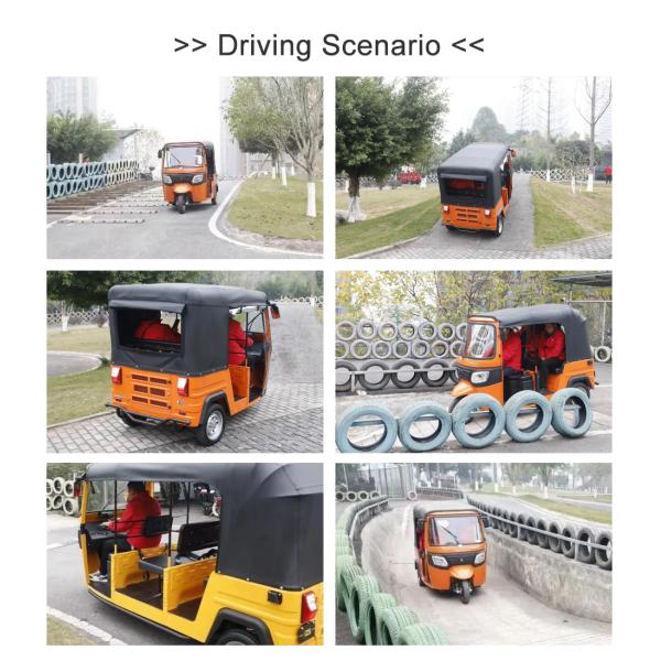 Passenger 3 Wheeler Battery Scooter with 60V 80Ah/120Ah Lithium Iron Phosphate Battery