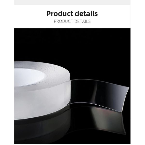 Customized Strong Adhesive Non-Marking Transparent Washable Removable Nano-Double-Sided Tape Customized Car-Mounted PU Material
