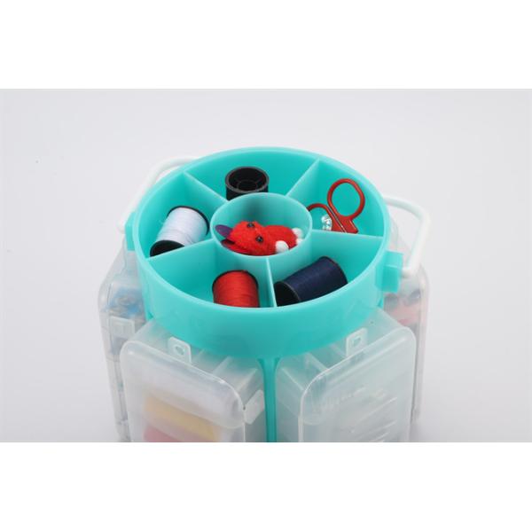 kit de costura de caja diy conjunto de 210 PCS Cesta de plástico de gran tamaño Kit de costura para el hogar Aguja y herramientas de hilo