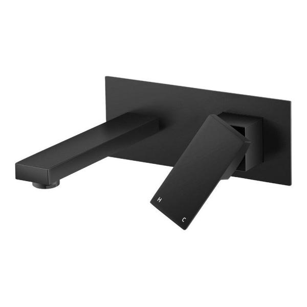 Square Lizhen Simple Bathroom Taps Kitchen Laundry Faucet Wall Mixer Tap Basin Faucet Sink