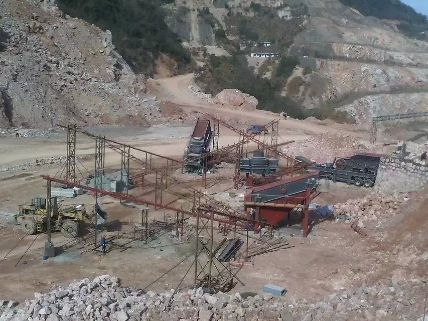 Motor Power 55-75kw Jaw Crusher Station for Limestone Concrete Basalt Granite Crusher