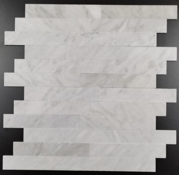 Natural Stone Herringbone Mosaic Tiles 300x300mm Self-Adhesive