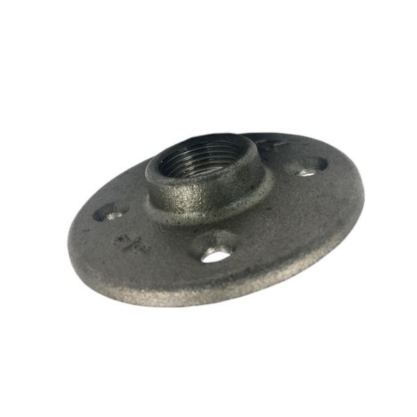 Home Decoration Round Malleable Iron Threaded Steel Pipe Fittings 4 Holes