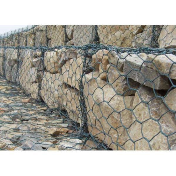 Galvanized Flexible Gabion Mesh Eco Friendly Quick Install Landscape Retaining Solutions