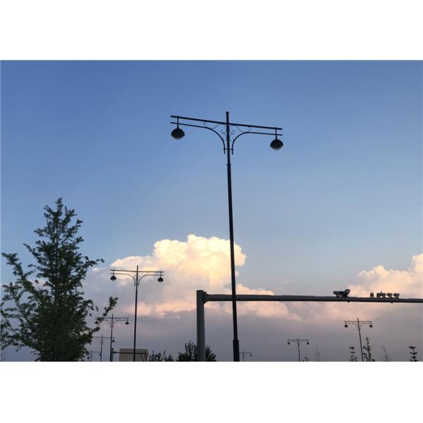 Фонарные столбы улицы ИСО РАЛ покрытые порошком, полигональный внешний фонарный столб