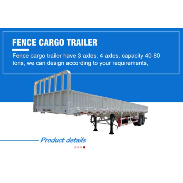 Small 40ton Payload Side Wall Mini Cargo Trailer with 13t/16t Axle and Container Lock
