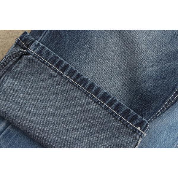 2/1 Right Hand 100 Cotton Denim Fabric For Shirt 7.5 Oz Dark Blue 180cm Width