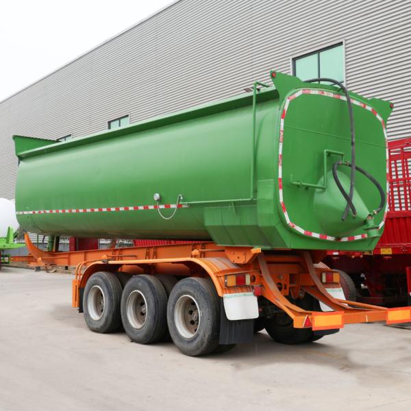 008 3 Axles 50ton Tipper Semi Dump Trailers with One Years After-sales Service 008