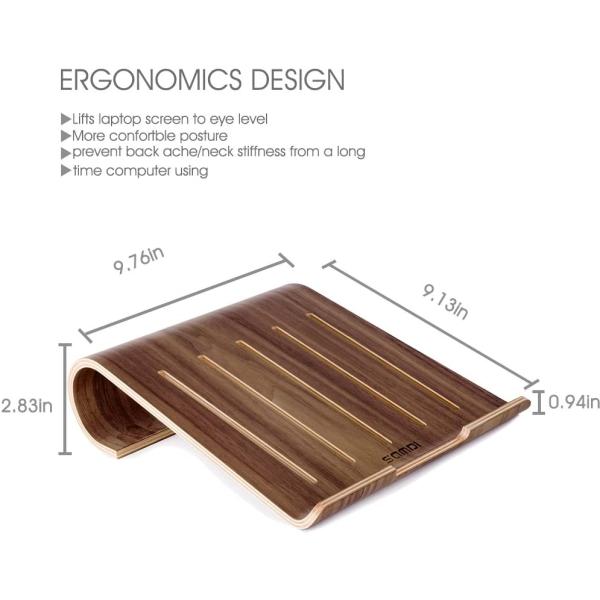 Portable de alta calidad de madera doblada portátil portátil computadora escritorio de madera de monitor para la oficina en el hogar