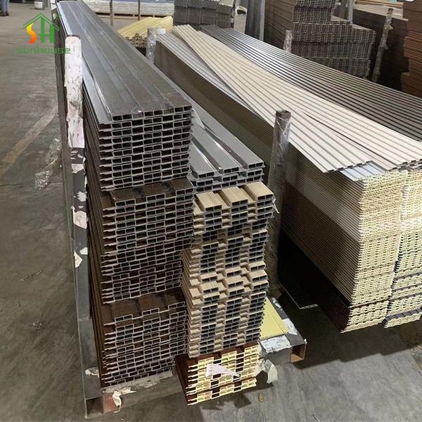 WPC Wall Panel Commercial Residential Cladding Application for Modern Building Decoration Application