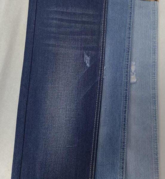 Medium weight  No elastic Cotton Polyester Rayon DARK INDIGO Denim fabric  JSD3337 for fashion jeans