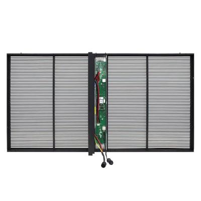 P3.91-7.8 Indoor Mesh Full Color Led Video Screen Transparent Glass 3D LED Display Video Wall Digital Signage Transparent LED Di