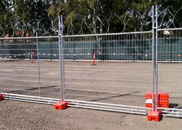 Galvanised Outdoor Temporary Fence Panels For 3mm / 4mm Wire Dia