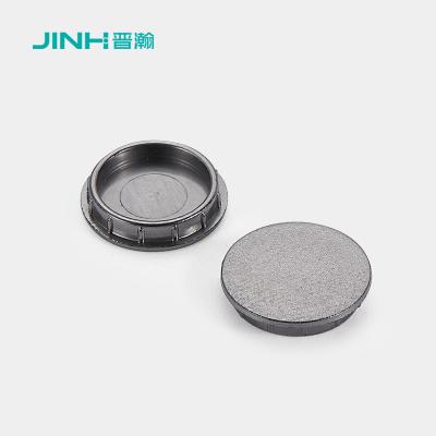 Diameter 11.5mm Black Screw Caps Connecting Fitting For Flat Packed Furniture