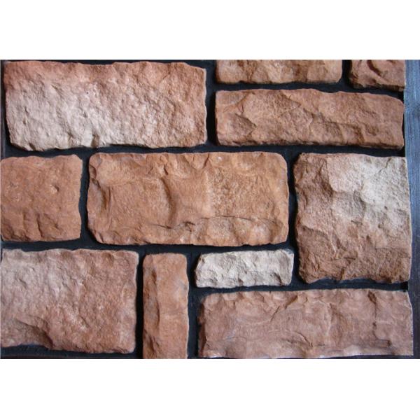 Lightweight Faux Stone Panels Interior Wall , Faux Veneer Stone For Villa / Hotel Hall