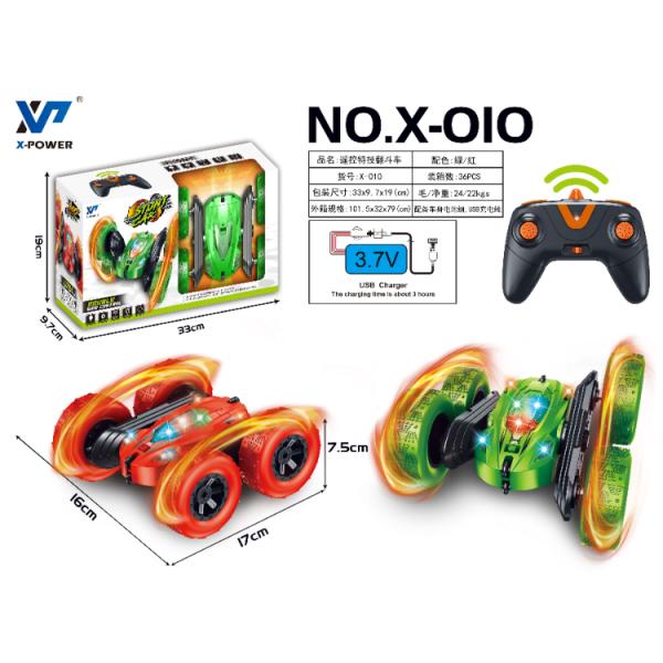 X-010 Rc Mini Stunt Car 2.4ghz Двухсторонний 360-градусный каскадный автомобиль с дистанционным управлением