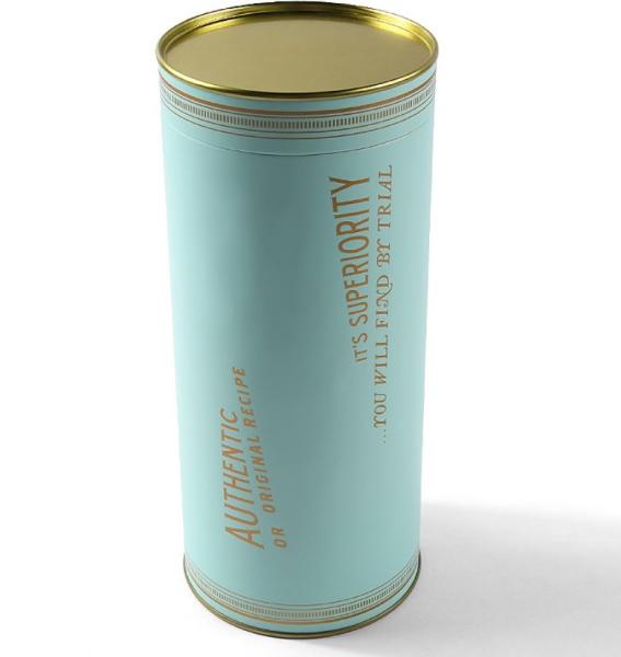 T Shirt Clothing Packaging Box Round Paper Tube Packaging With Metal Lid