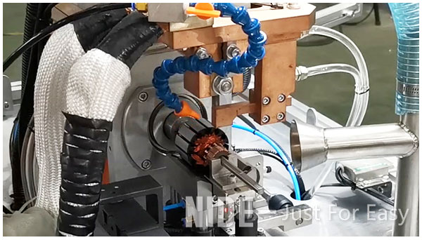 800kg Armature Coil Winding Machine For Motor Armature Rotor Commutator Hot Stacking