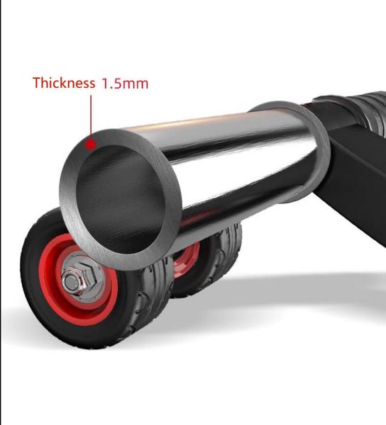 Gym Fitness Ab Wheel Roller Abdominal Muscle Trainer Rebound 32.5x13.7x22.5Cm