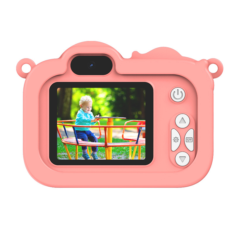 Feitianma 2.0 Inch Screen 1080P HD Dual-lens Children's Camera with Unicorn Graphic Design Children's Toy Gift