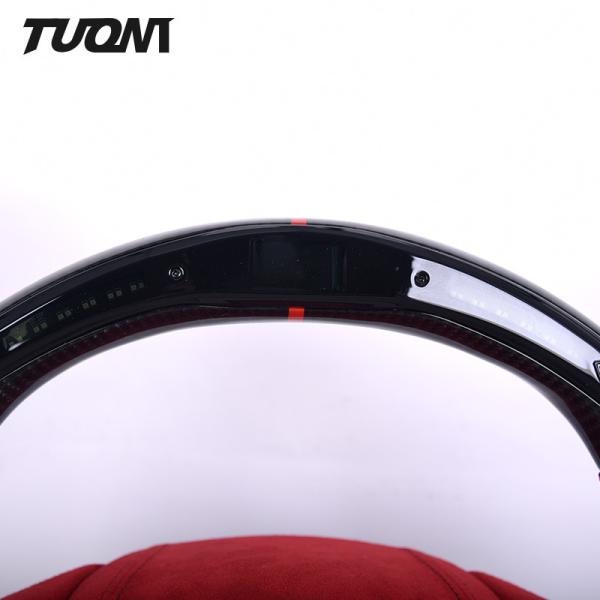 Red Luxury Alcantara Honda Accord Carbon Fiber Steering Wheel LED Digital