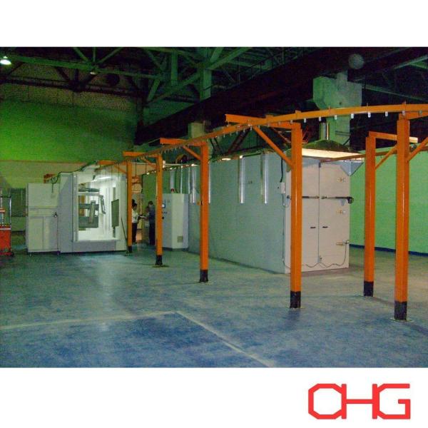 Customized Manual Powder Coating Line with Carbon Steel Spray Booth