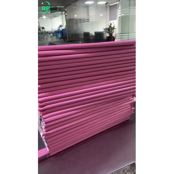 Notebook back spine wrapping machine BP-B500 used for paper back spine glue and taping up to 30mm