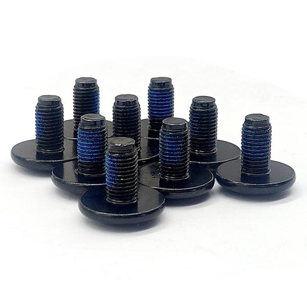CNC Machining Pre Applied Adhesive Bolt Black Nylon Patch Screw Micro Machining
