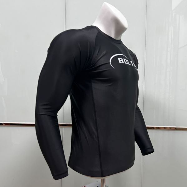 Unisex Sublimation Transfer Print Compression Rash Guard  220gsm Quick Dry For Martial Arts