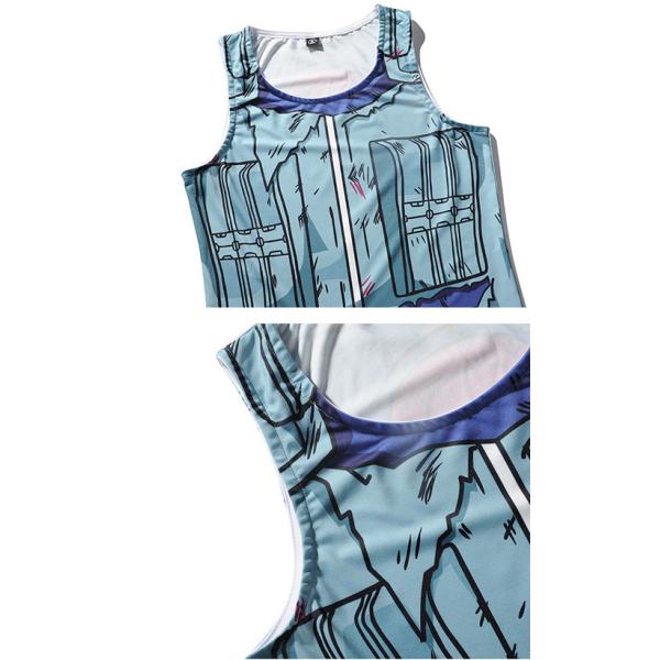 Lightweight Naruto Sleeveless Custom Anime T Shirts For Summer