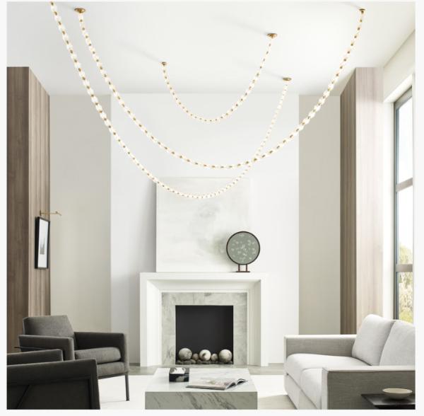 Modern Custom Chandelier With Brass Glass , Modern Crystal Chandelier