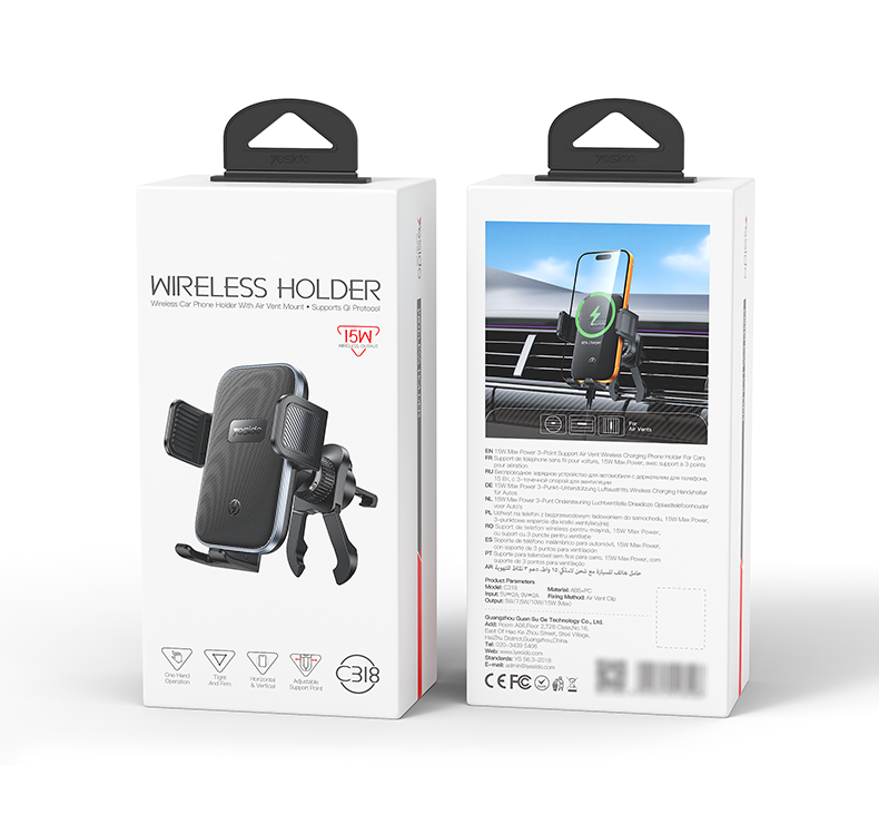 Universal Car Phone Holder Adjustable Dashboard & Windshield Phone Mount with Strong Suction Cup