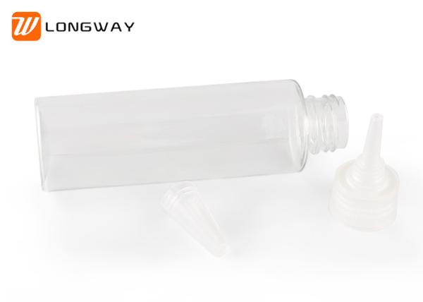 100ml Plastic PET boston round pet bottles with Screw Cap for Cosmetic Packaging