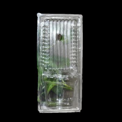 Des semis de fleurs à coquille en plastique transparent jetable personnalisé