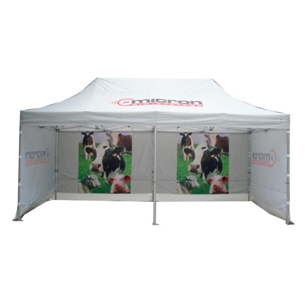 3X6 Folding Outdoor Exhibition Tents , White Color Trade Show Pop Up Tents