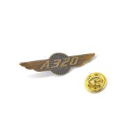 Vintage A320 Aile Pilote privé Aile Badge Beau élégant Durable
