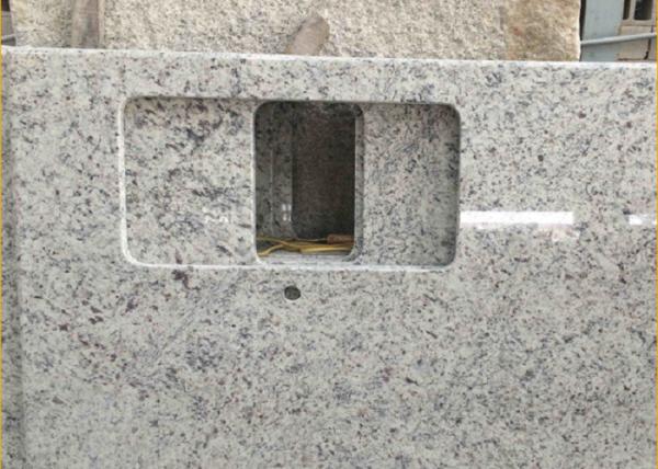 Giallo Sf Real Solid Granite Worktops For Kitchen / Bathroom White Color
